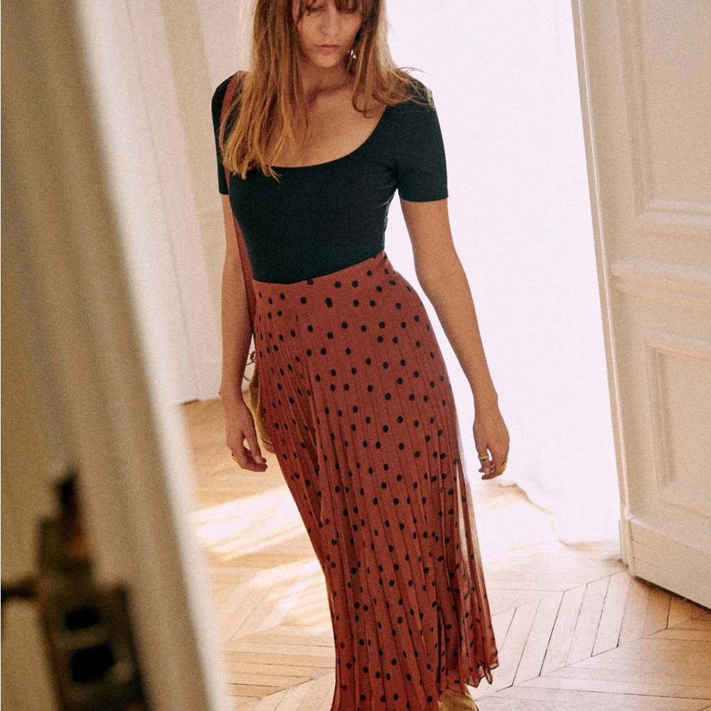 Sezane Dune Skirt - Pleated.